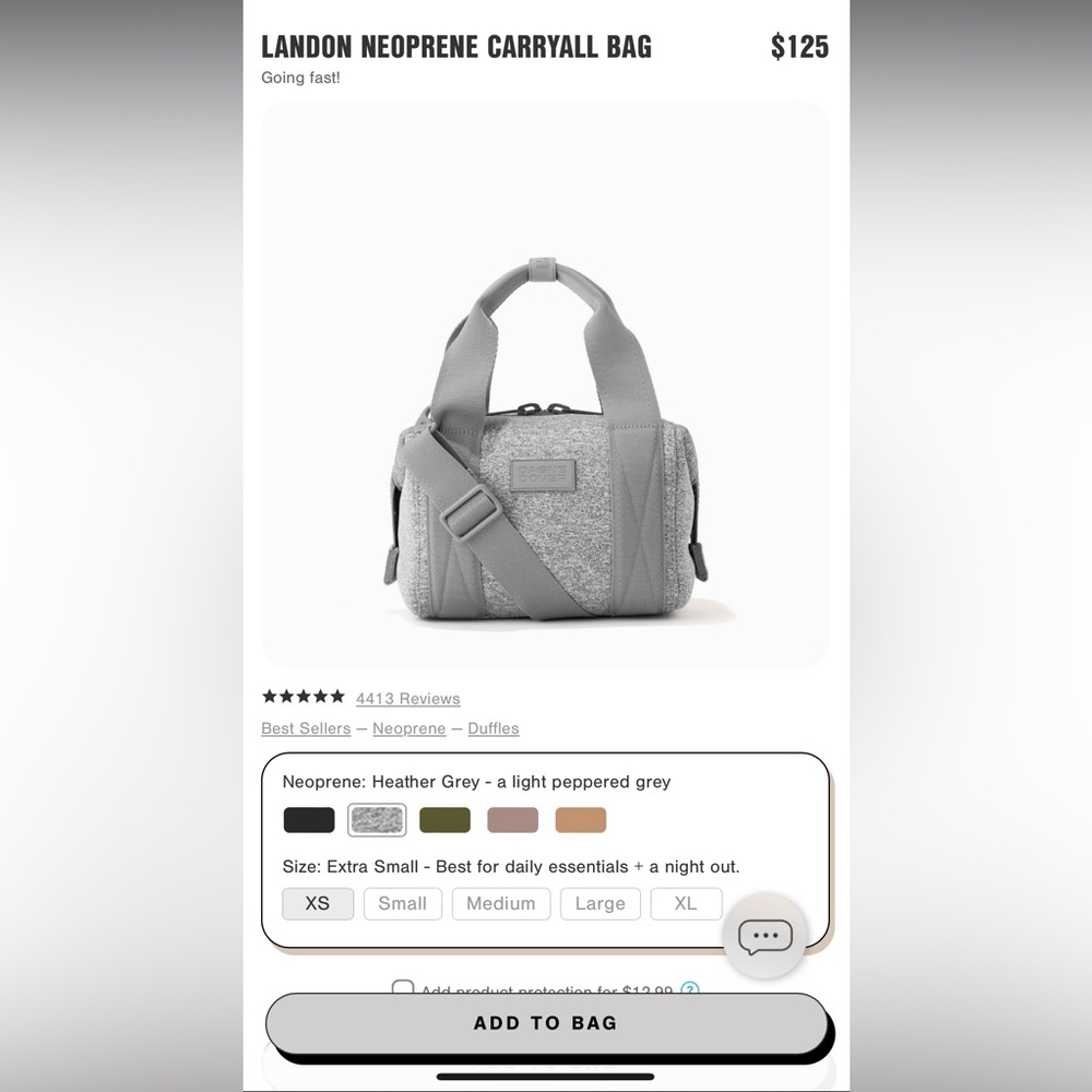 DAGNE DOVER xs landon duffle